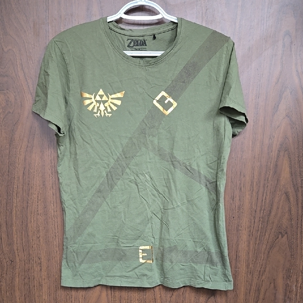 The Legend of Zelda Size M Green Novelty T-Shirt
